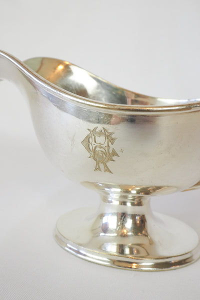 Antique Silver Plate Gravy Boat