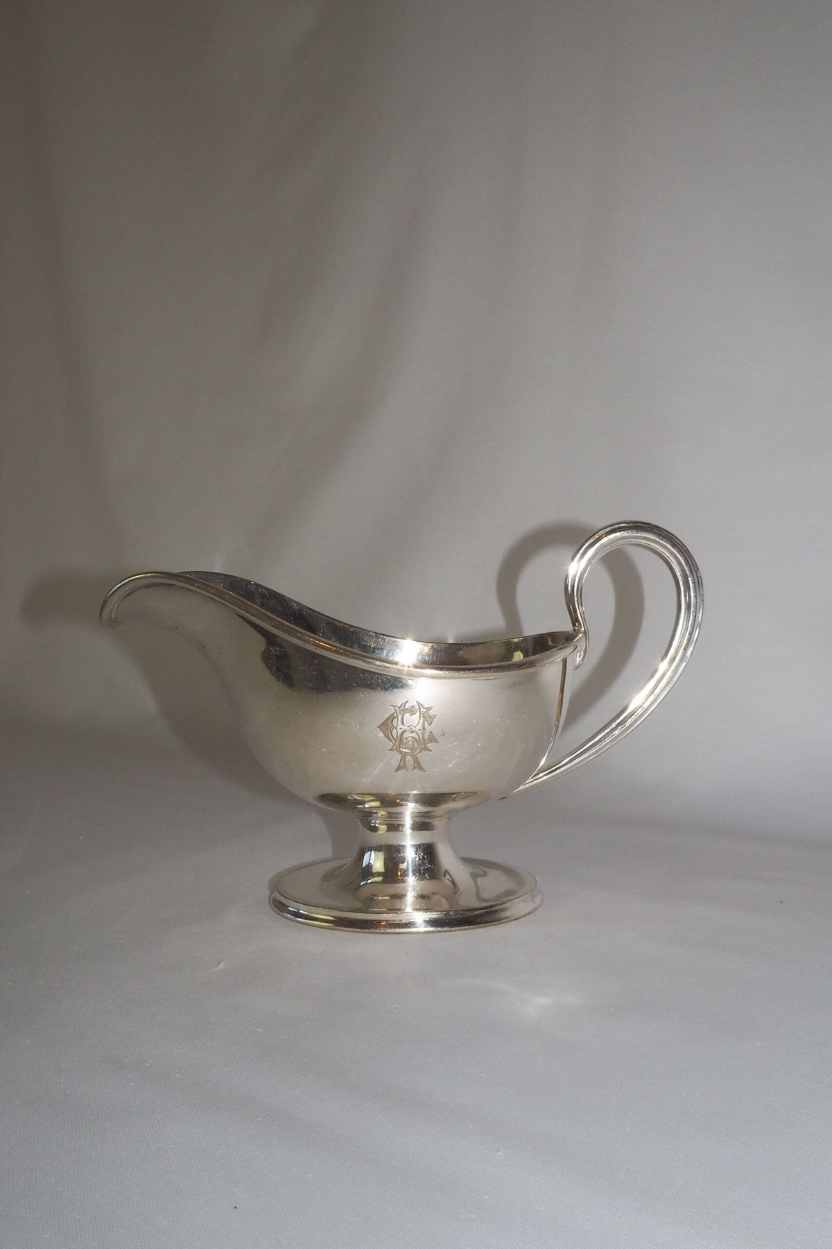 Antique Silver Plate Gravy Boat