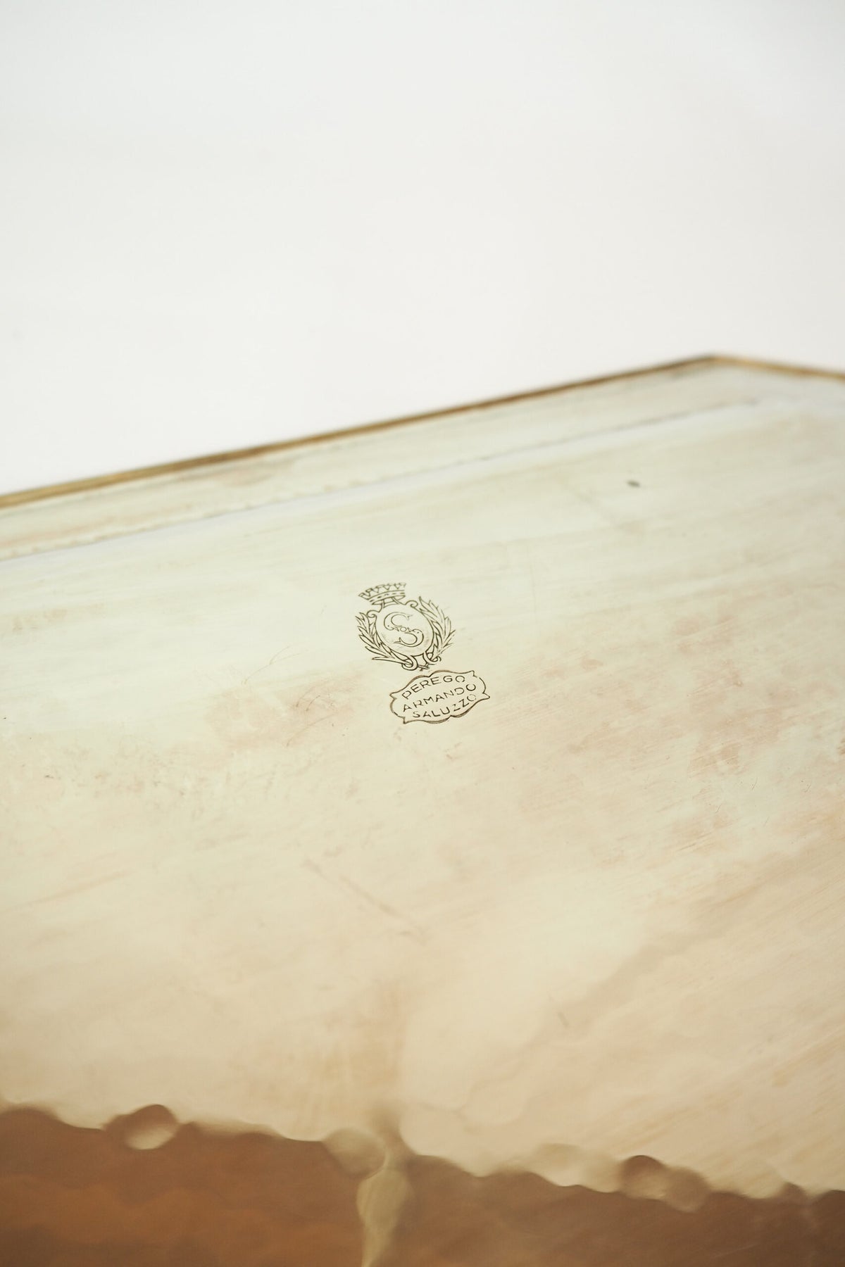 Antique Silver Plate Octagonal Tray