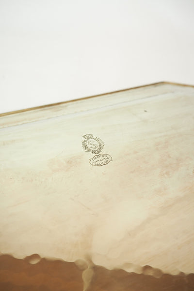Antique Silver Plate Octagonal Tray