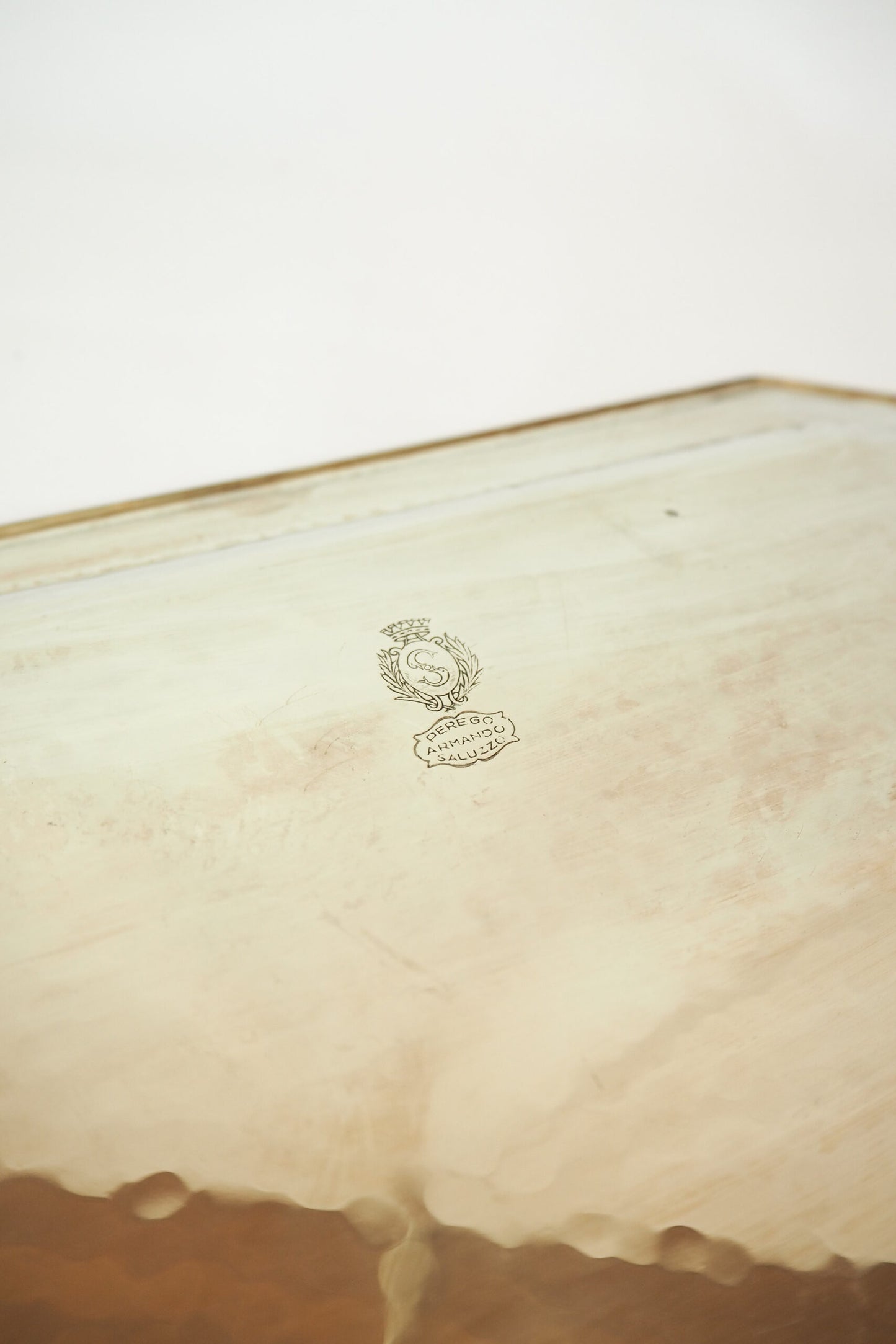 Antique Silver Plate Octagonal Tray