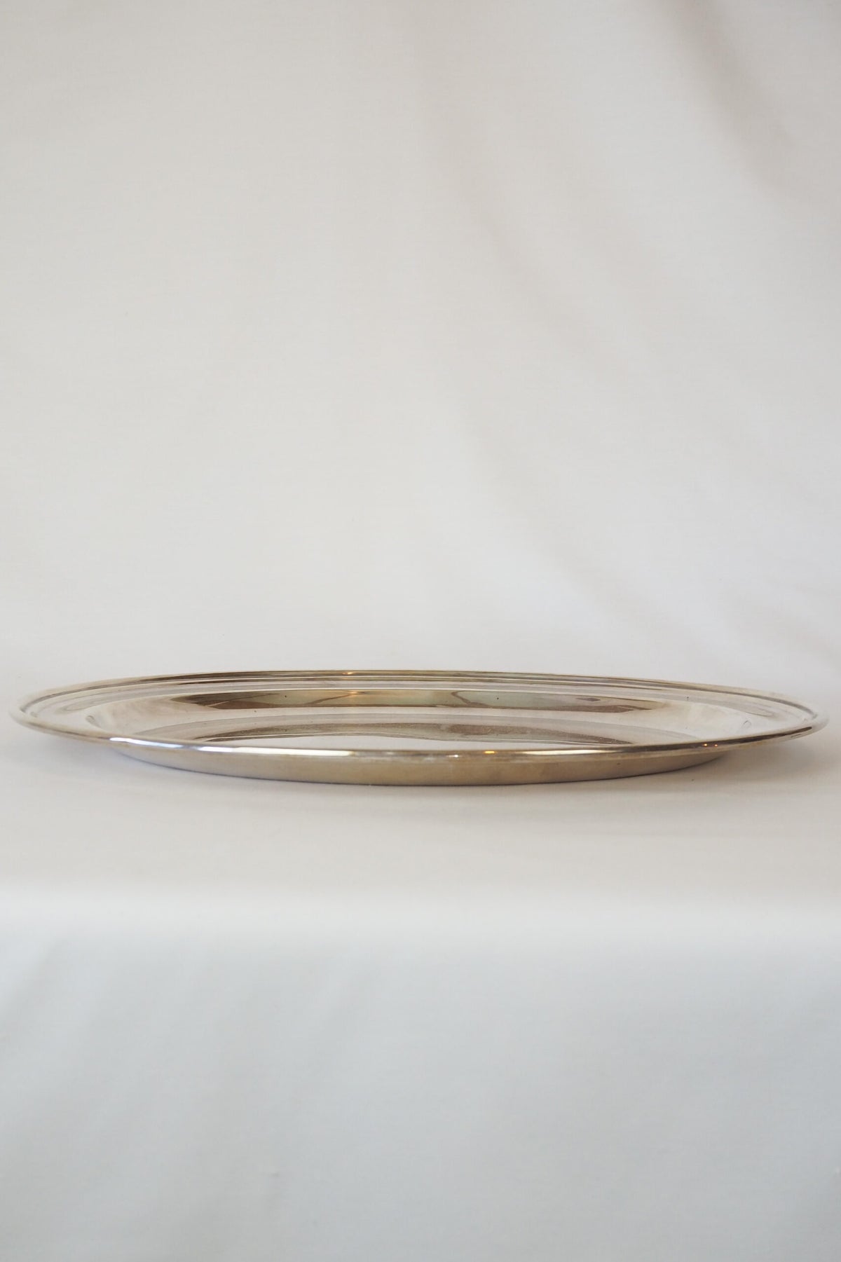 Large Antique Silver Plate Oval Tray sourced for Wildmore