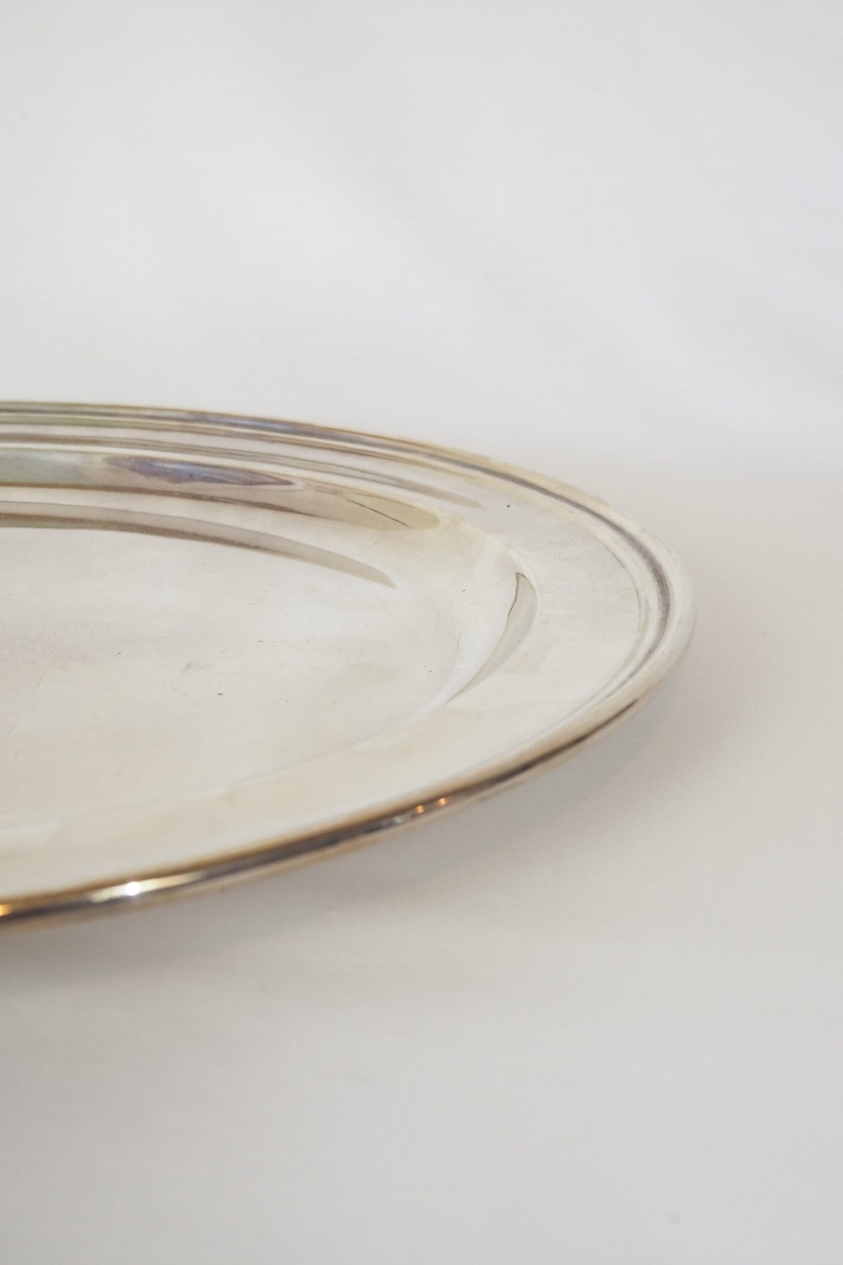 Large Antique Silver Plate Oval Tray sourced for Wildmore