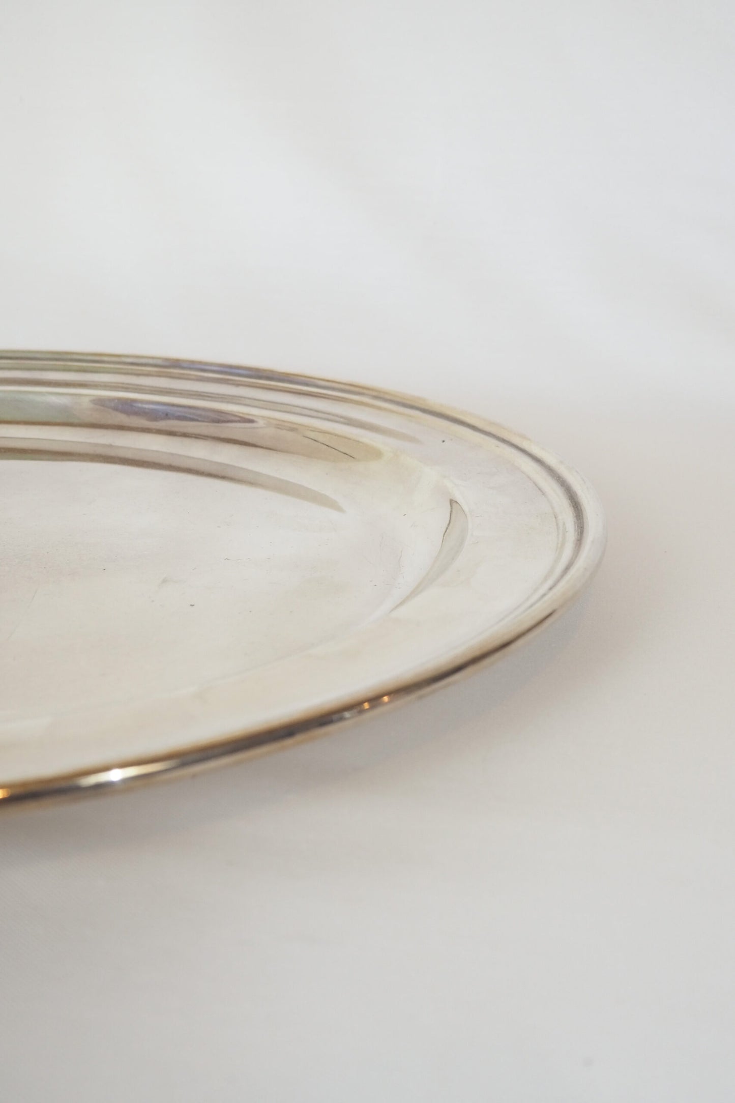 Large Antique Silver Plate Oval Tray sourced for Wildmore