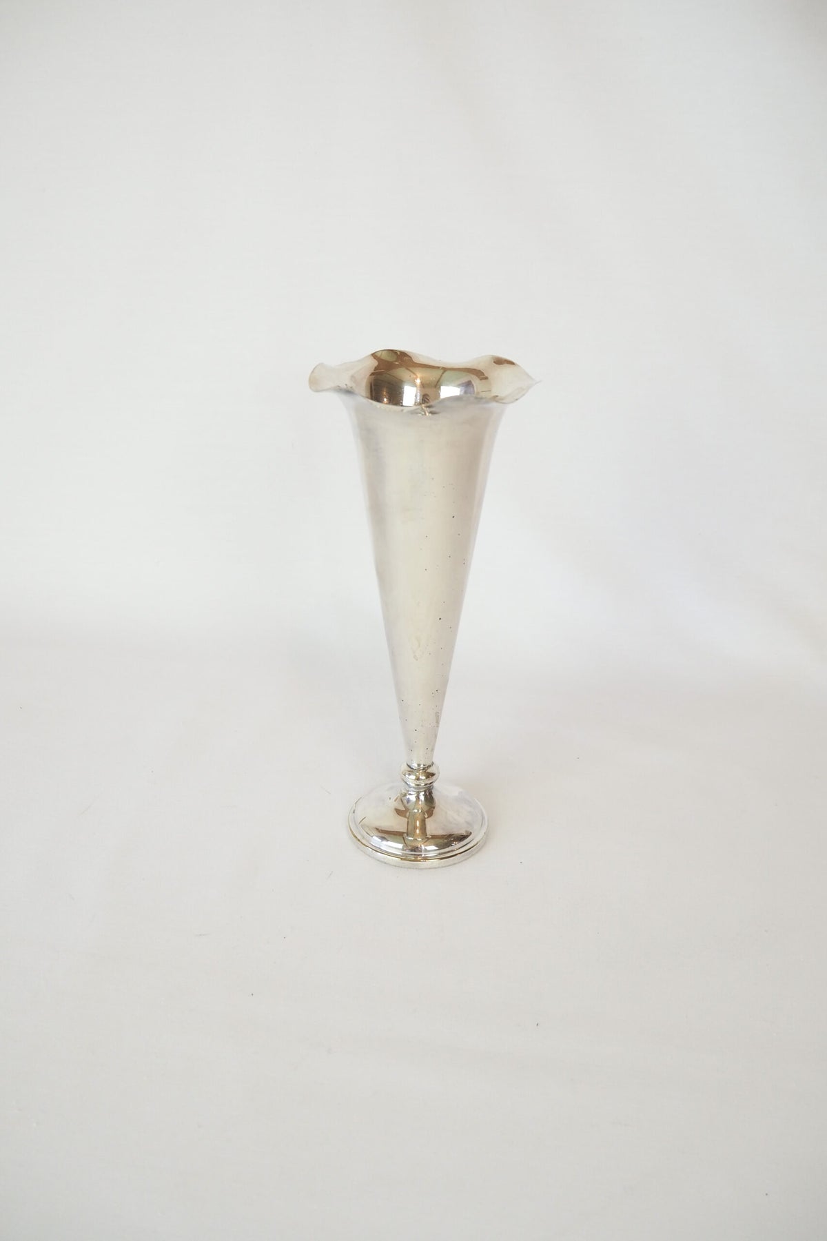 Large Silver Plate Bud Vase sourced for Wildmore