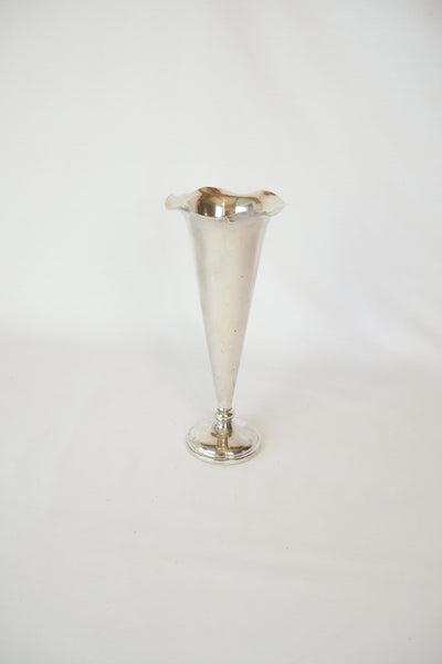 Large Silver Plate Bud Vase sourced for Wildmore