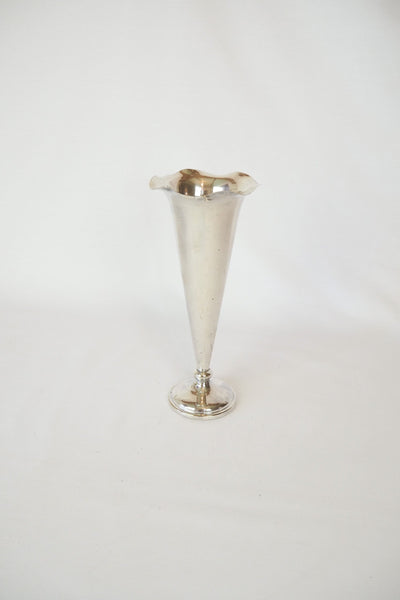 Large Silver Plate Bud Vase sourced for Wildmore
