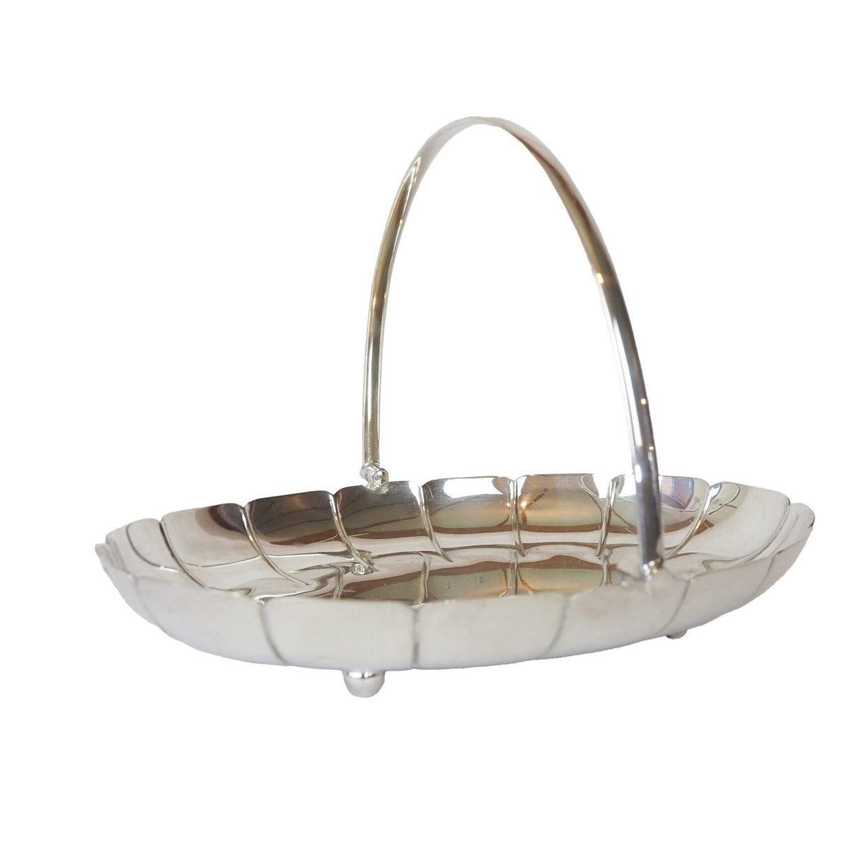 Vintage Silver Plate Serving Basket sourced by Wildmore
