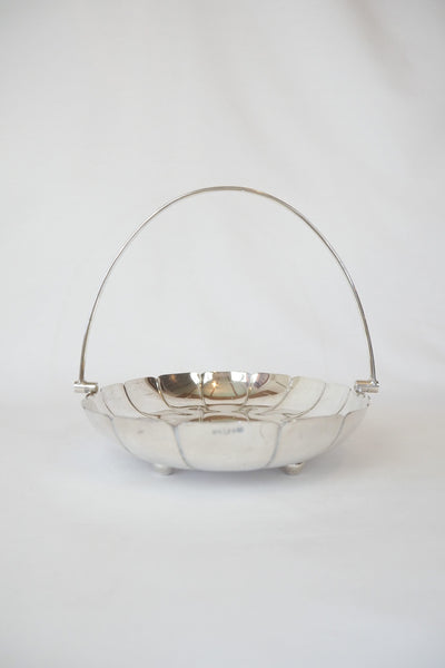 Vintage Silver Plate Serving Basket sourced by Wildmore