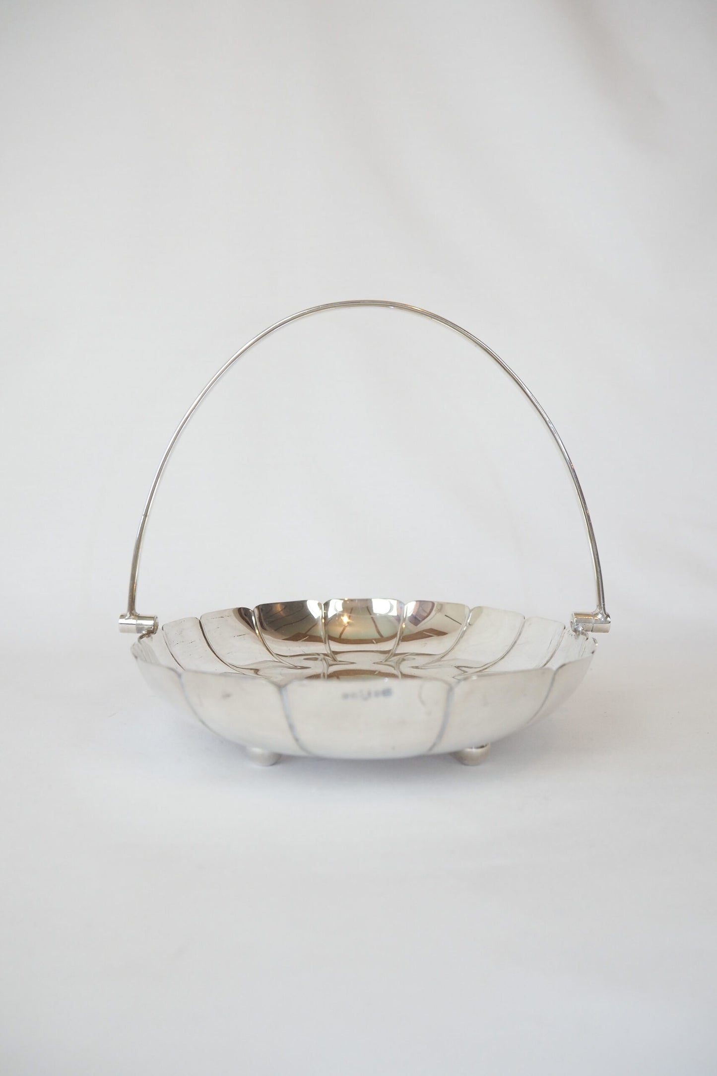 Vintage Silver Plate Serving Basket sourced by Wildmore