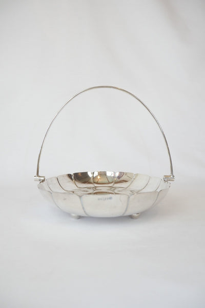 Vintage Silver Plate Serving Basket sourced by Wildmore