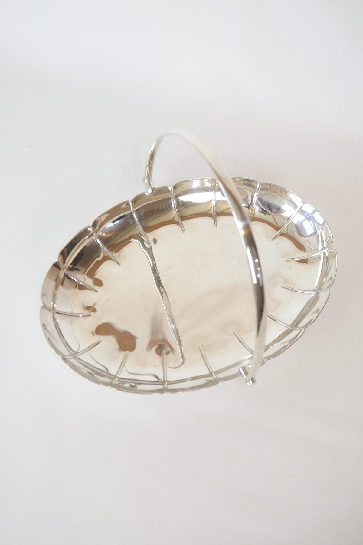 Vintage Silver Plate Serving Basket sourced by Wildmore