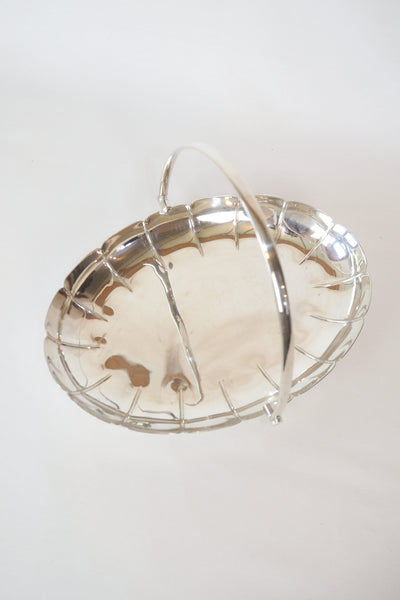 Vintage Silver Plate Serving Basket sourced by Wildmore