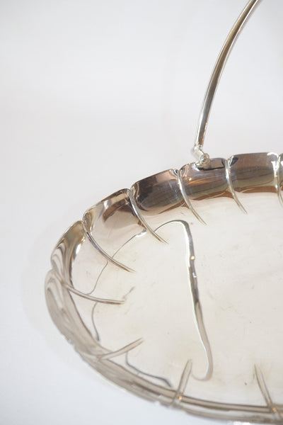 Vintage Silver Plate Serving Basket sourced by Wildmore