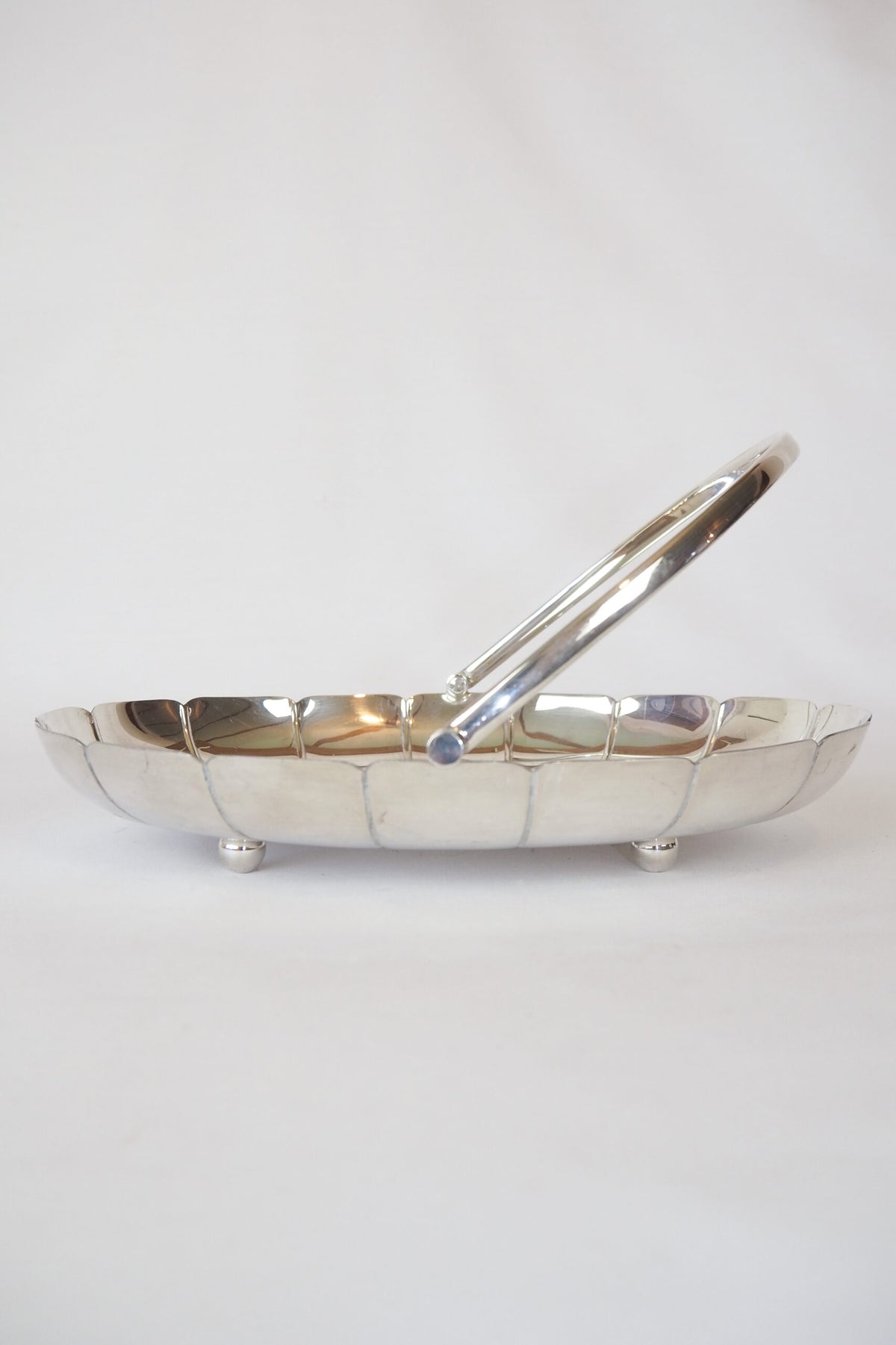 Vintage Silver Plate Serving Basket sourced by Wildmore