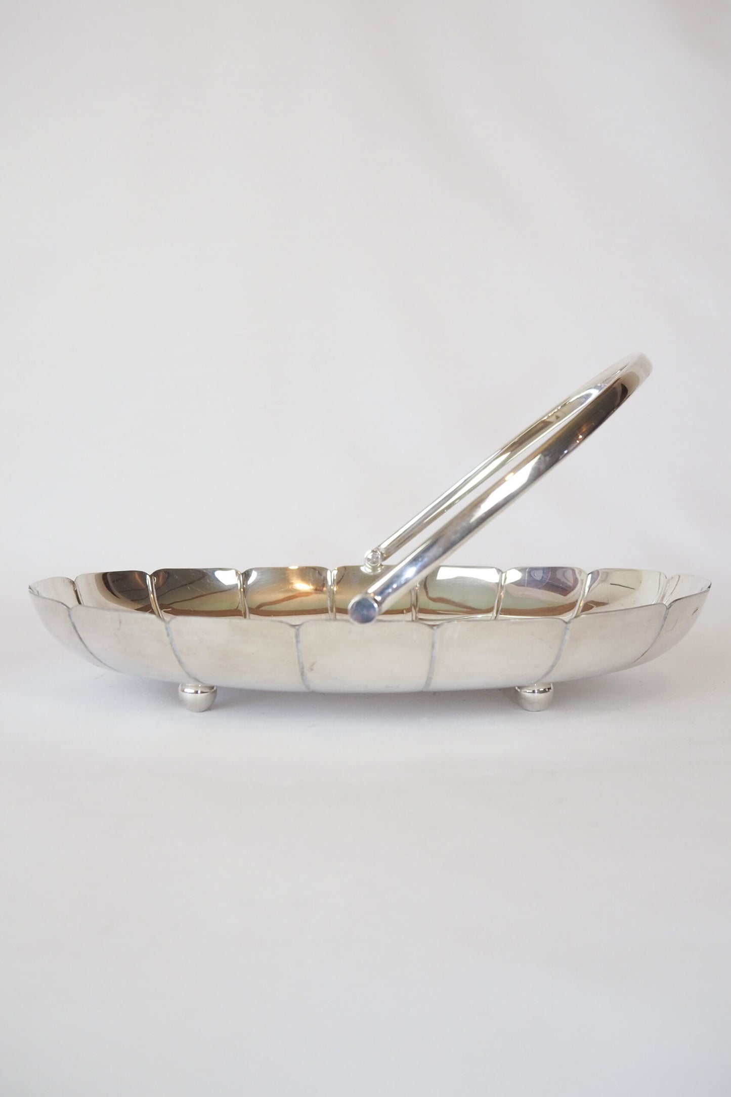 Vintage Silver Plate Serving Basket sourced by Wildmore