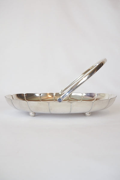 Vintage Silver Plate Serving Basket sourced by Wildmore