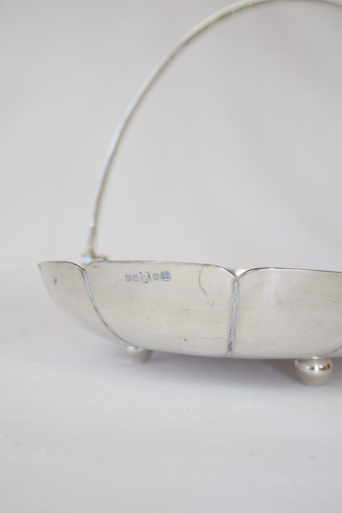 Vintage Silver Plate Serving Basket sourced by Wildmore