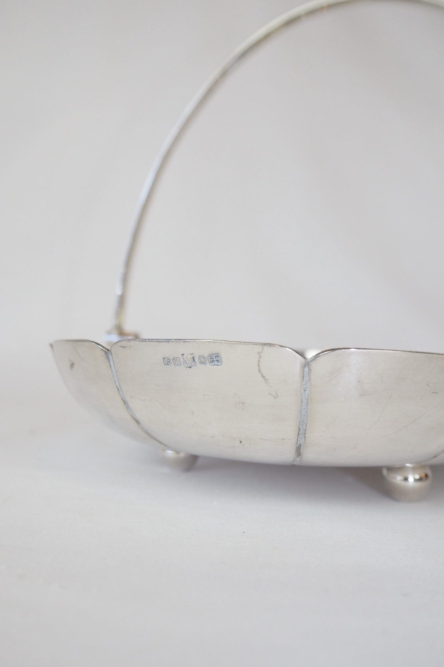Vintage Silver Plate Serving Basket sourced by Wildmore