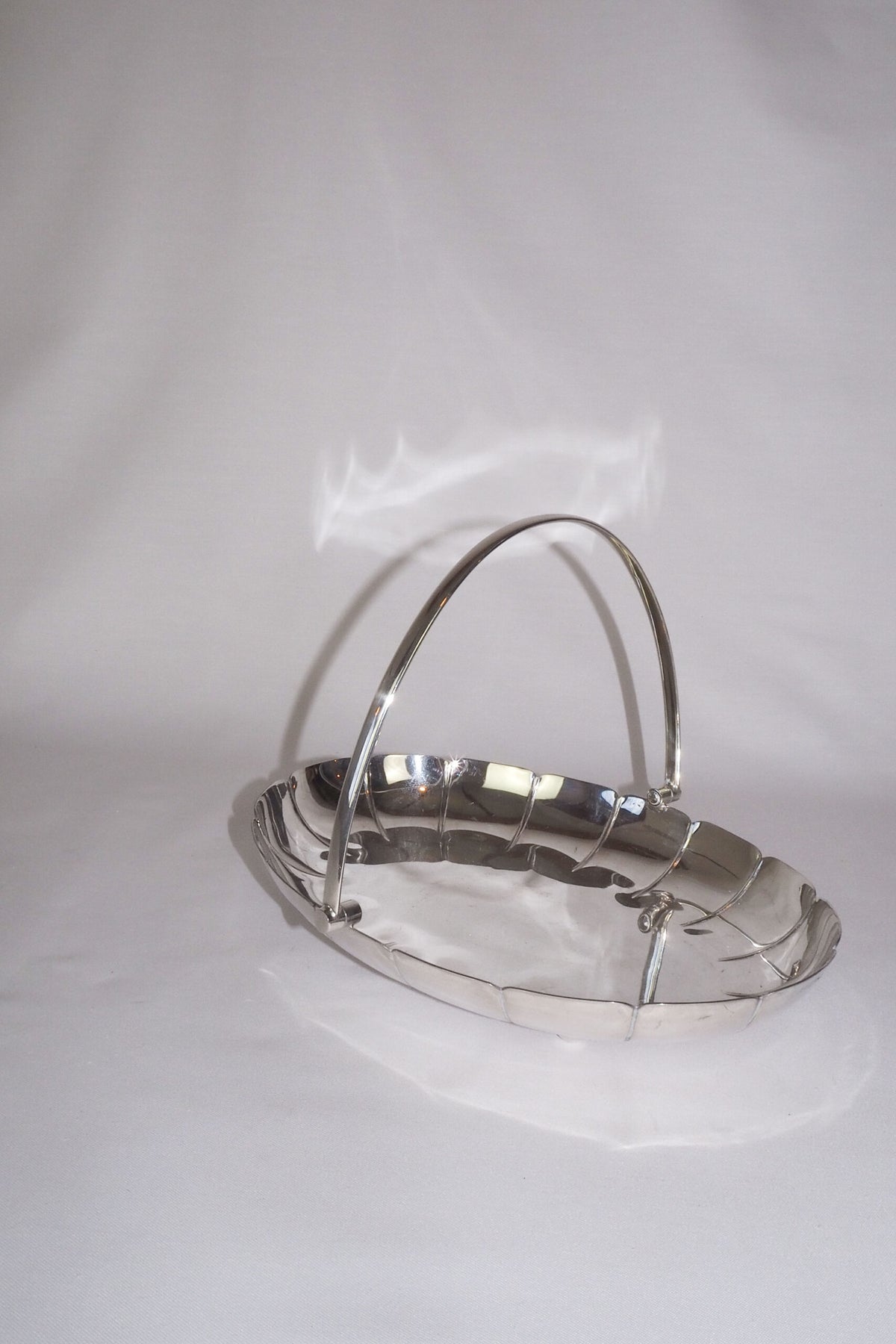 Vintage Silver Plate Serving Basket sourced by Wildmore