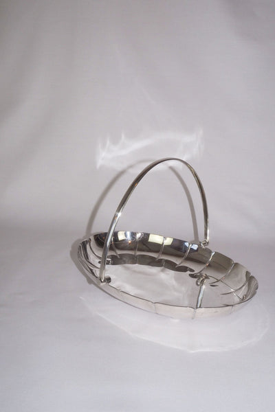 Vintage Silver Plate Serving Basket sourced by Wildmore