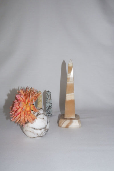 Vintage Alabaster Obelisk