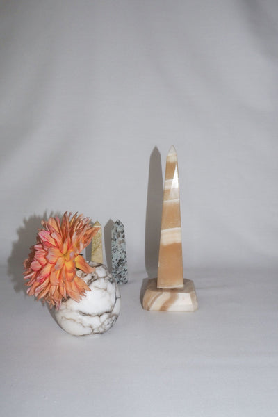 Vintage Alabaster Obelisk