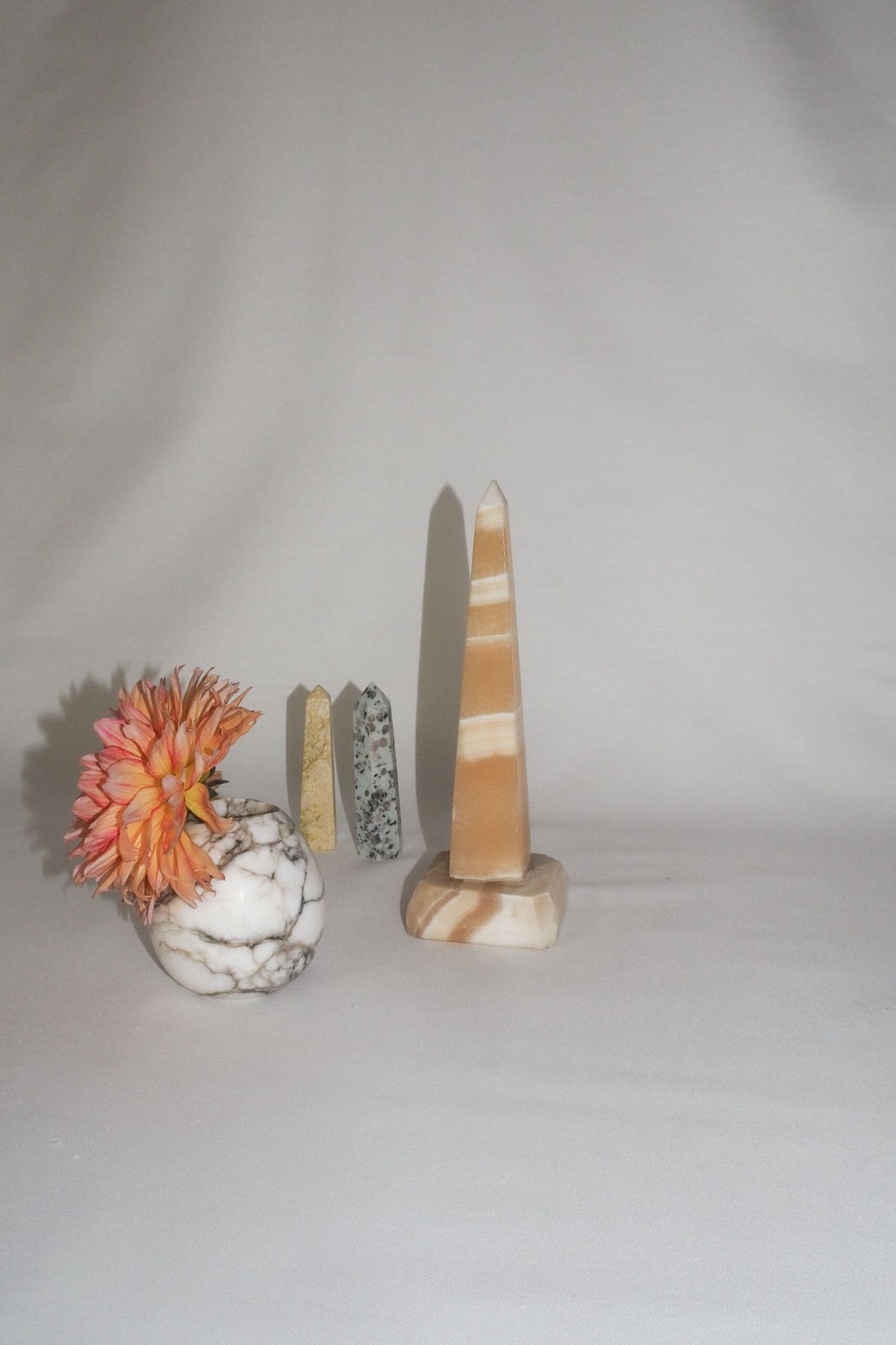 Vintage Alabaster Obelisk