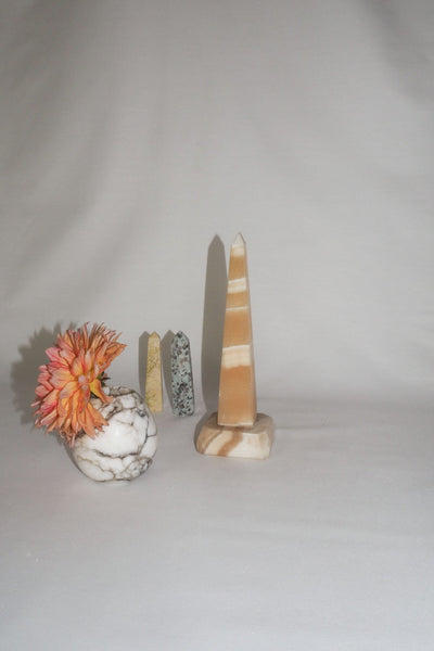Vintage Alabaster Obelisk