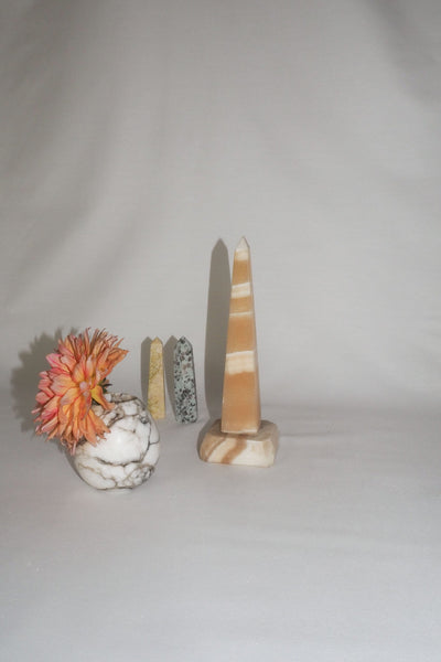 Vintage Alabaster Obelisk
