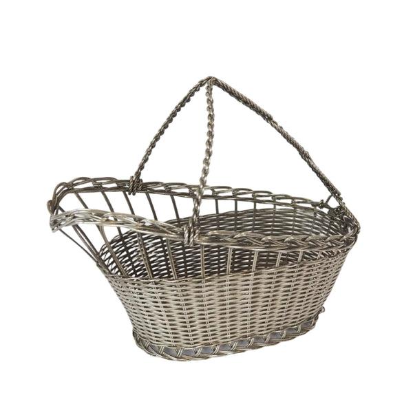 This Vintage Silver Plate Wine Bottle Holder is a great centrepiece for your party. The elegant style gives this silver plate wine server timeless appeal.