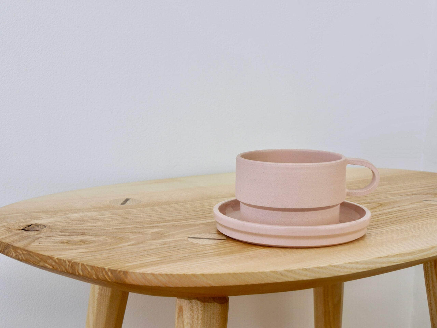 Short Angular Mug, Blush