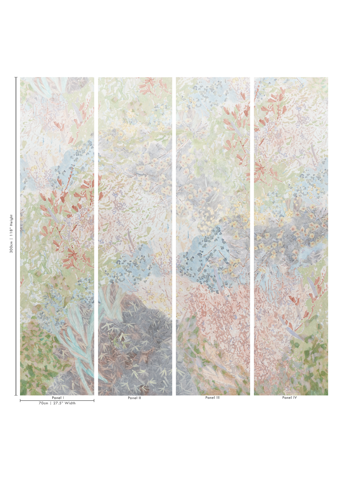 The Painted Garden No.1 Wallpaper