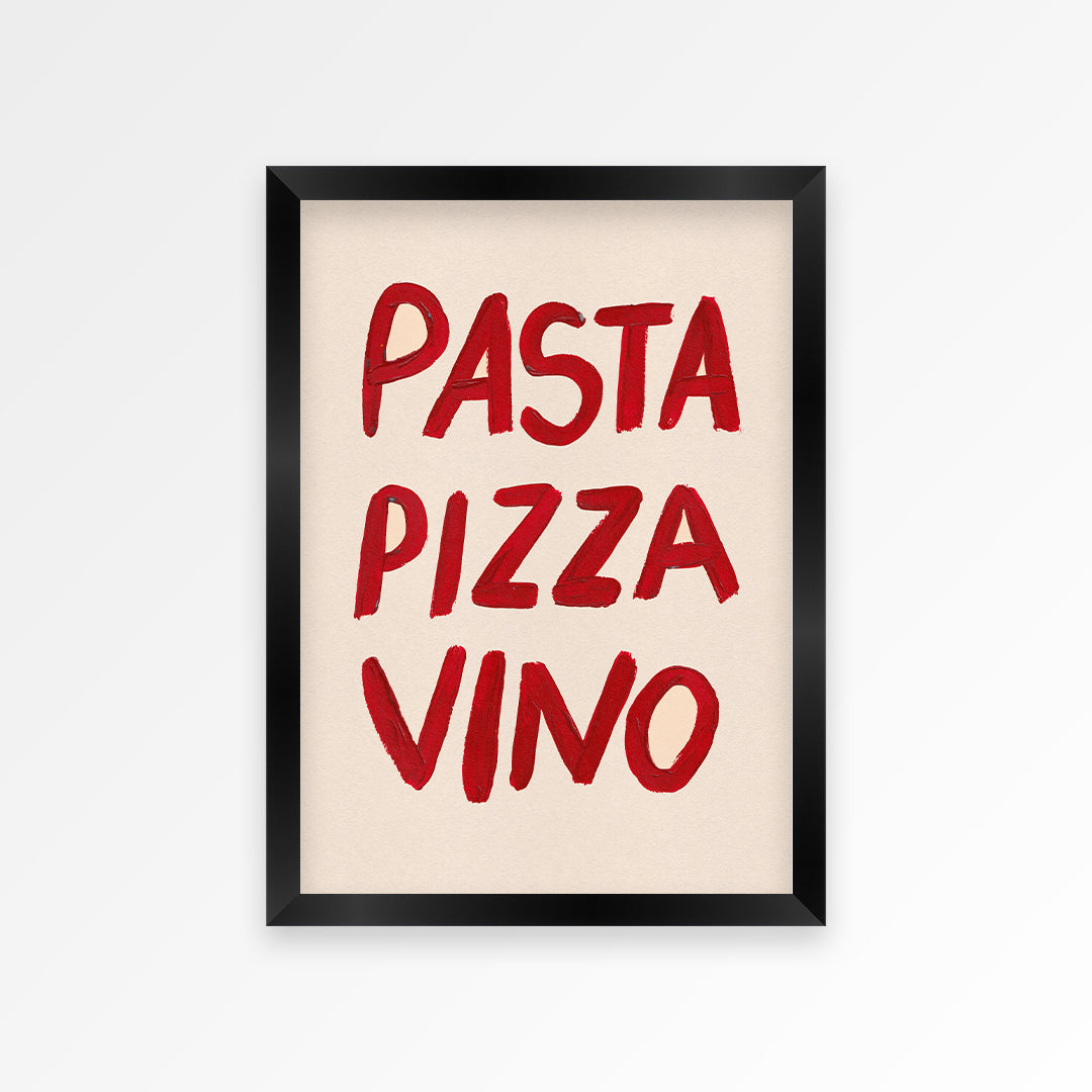 Pasta Pizza Vino Print