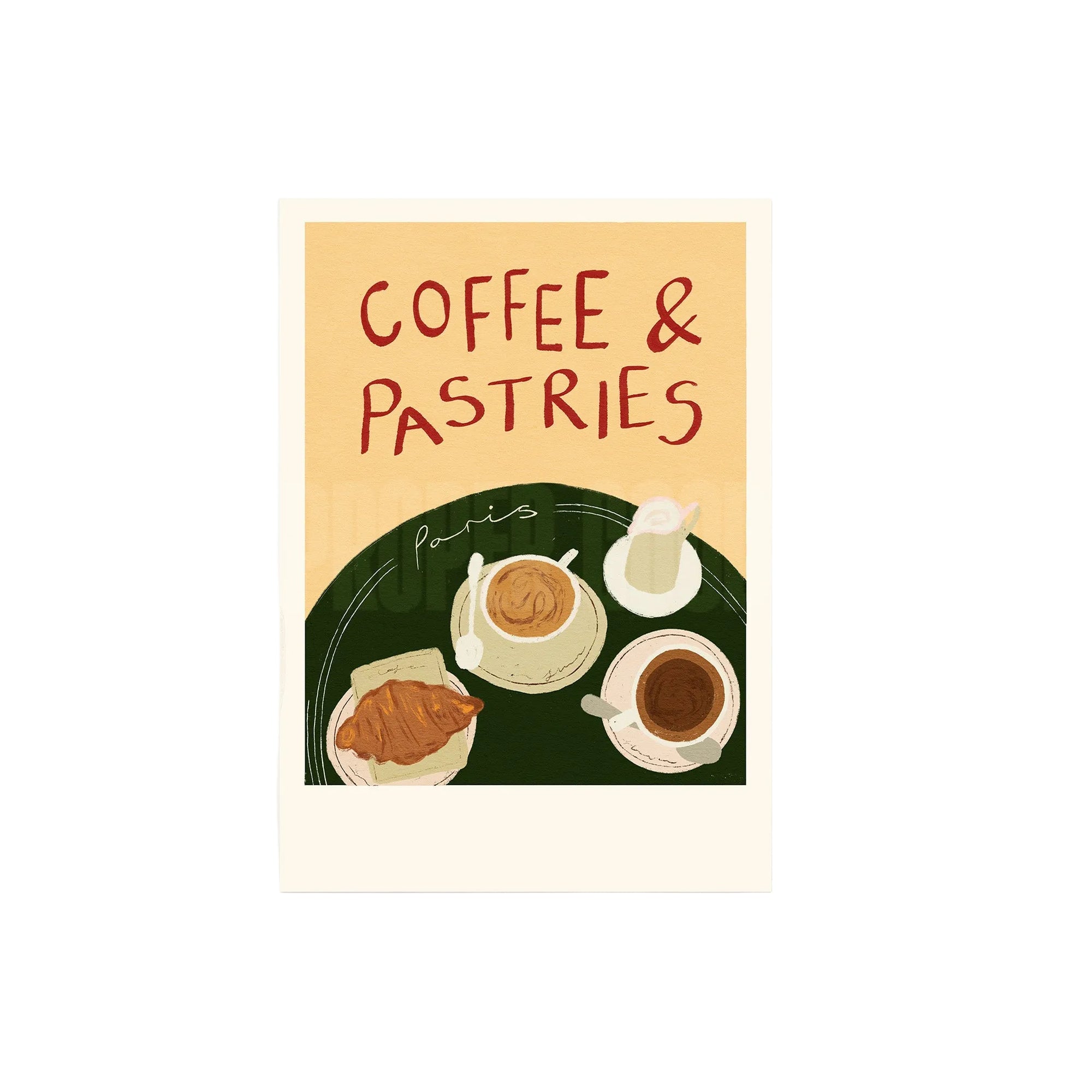 Coffee & Pastries in Paris Print