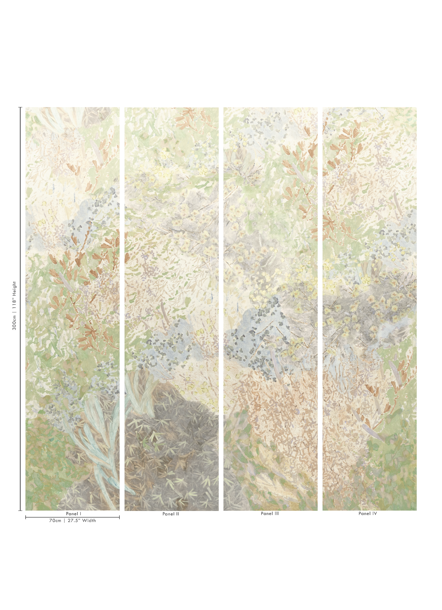 The Painted Garden No.2 Wallpaper