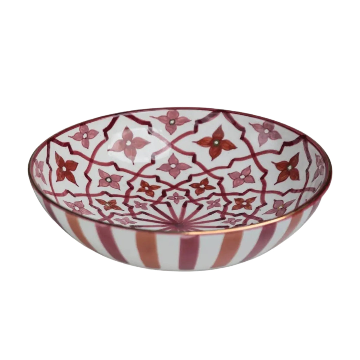 Small Low Salad Bowl - 70's Gold