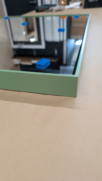 Float Hand-Finished Custom Mirror - Sage Green
