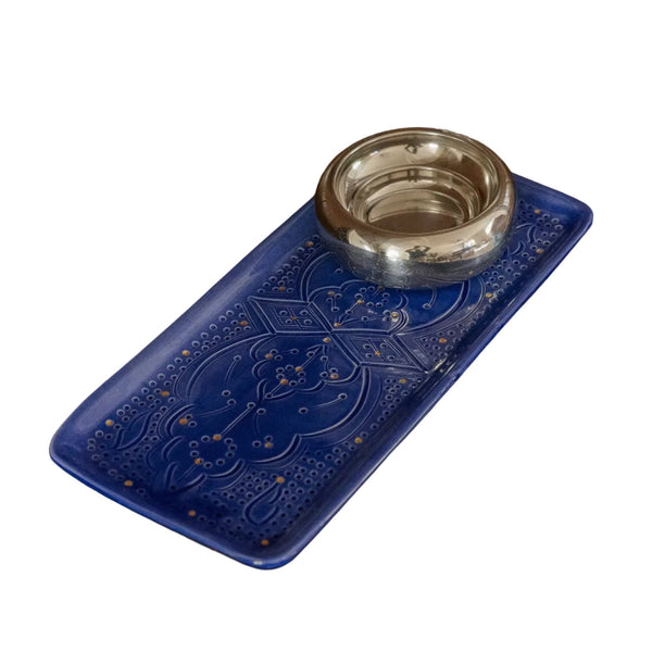 Long Decorative Tray - Empreinte Gold