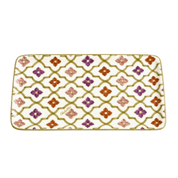 Long Rectangular Tray - Oasis 70's Gold