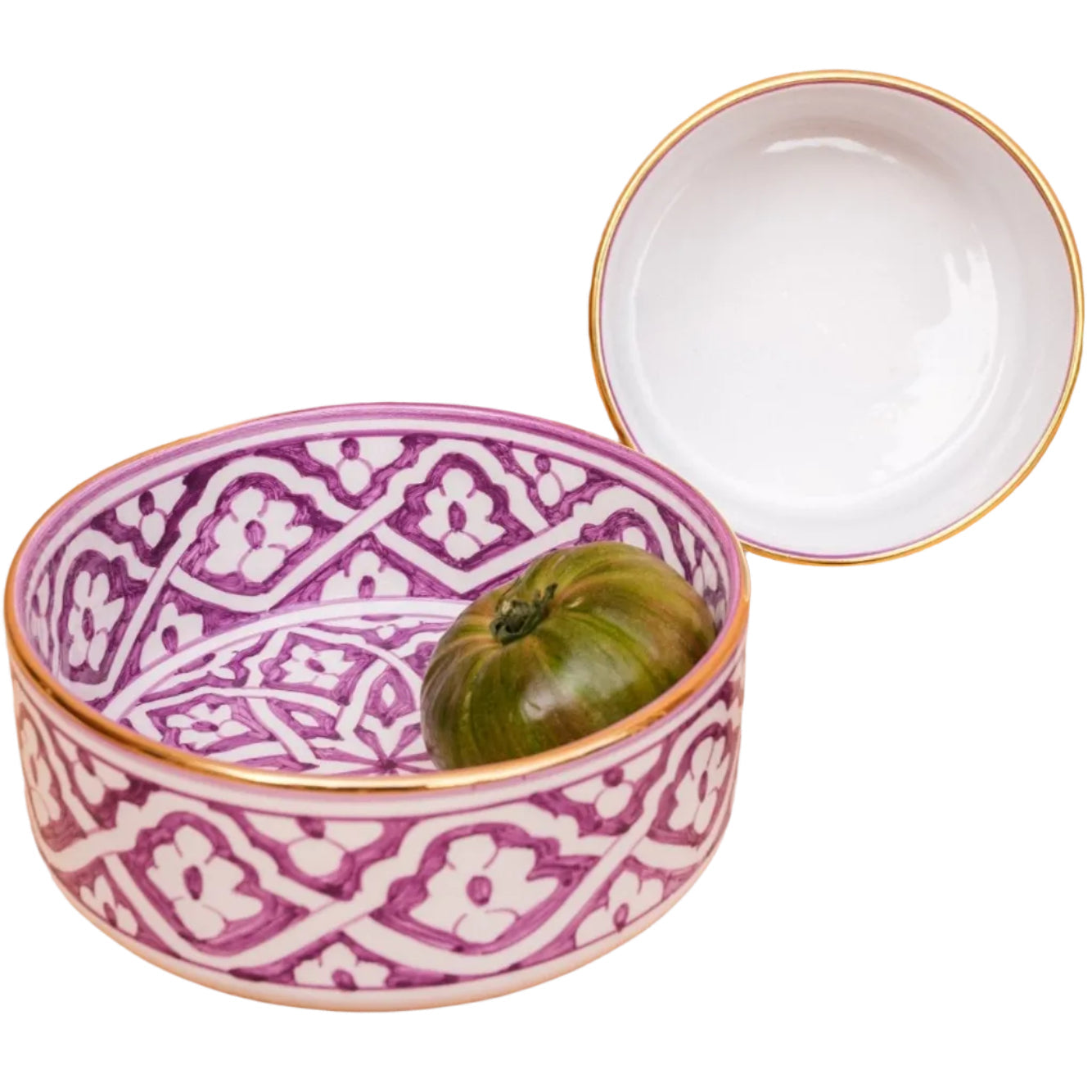 Plats de service droits Fassia lilas gold (8551386644799)