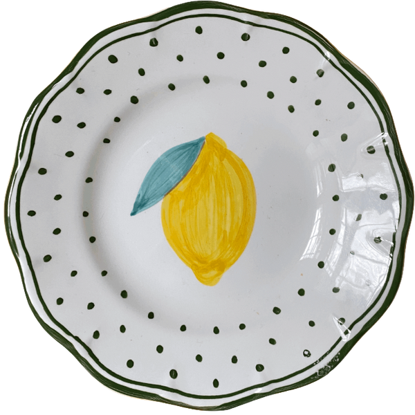 Plumetis Plate Lemon Green - 16cm
