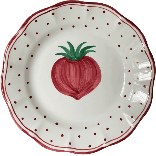 Plumetis Plate, Tomato Red - 20cm
