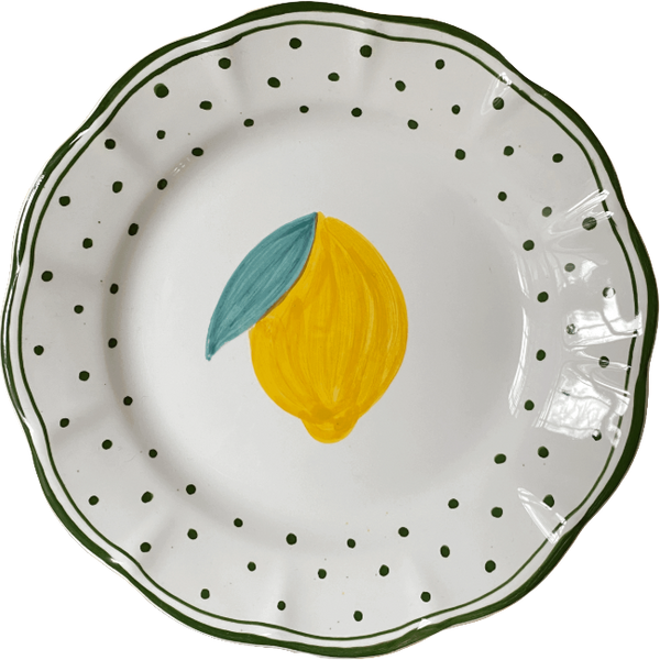 Plumetis Plate Lemon Green - 20cm