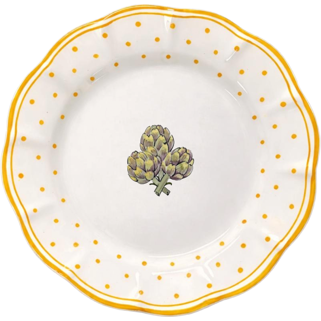 Plumetis Plate Carciofo Yellow - 25cm