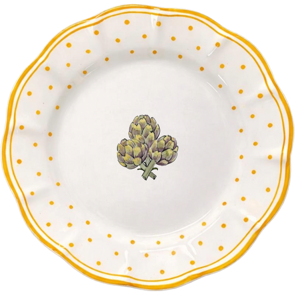 Plumetis Plate Carciofo Yellow - 25cm