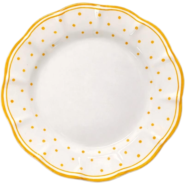 Plumetis Plate, Yellow - 25cm