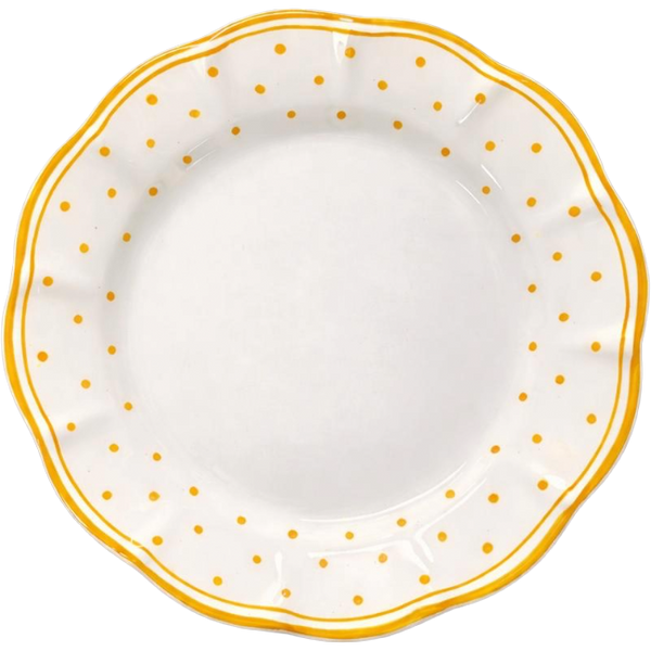 Plumetis Plate, Yellow - 25cm