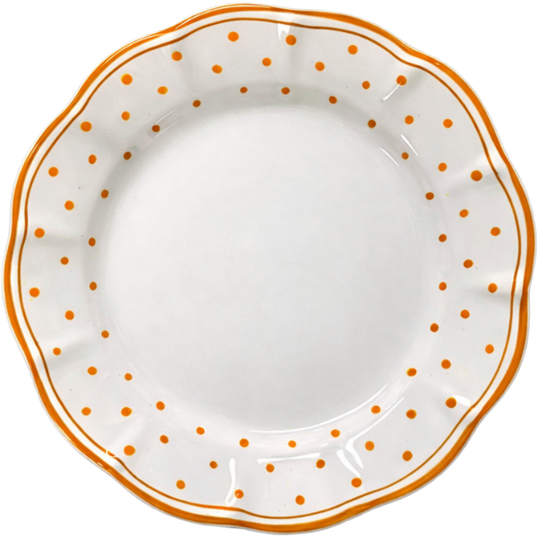 Plumetis Plate, Orange - 25cm