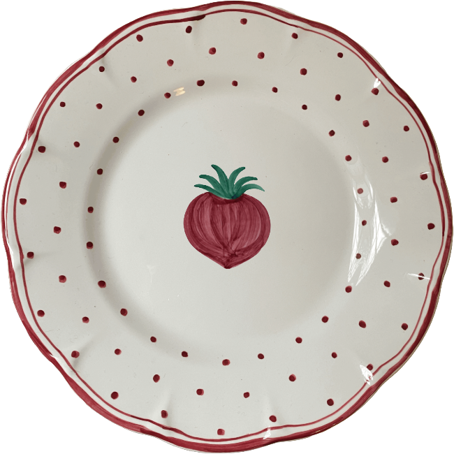 Plumetis Plate Tomato Red - 25cm